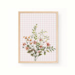 Girls Nursery Floral Personalised Print Set Vintage Wildflower - Image 6